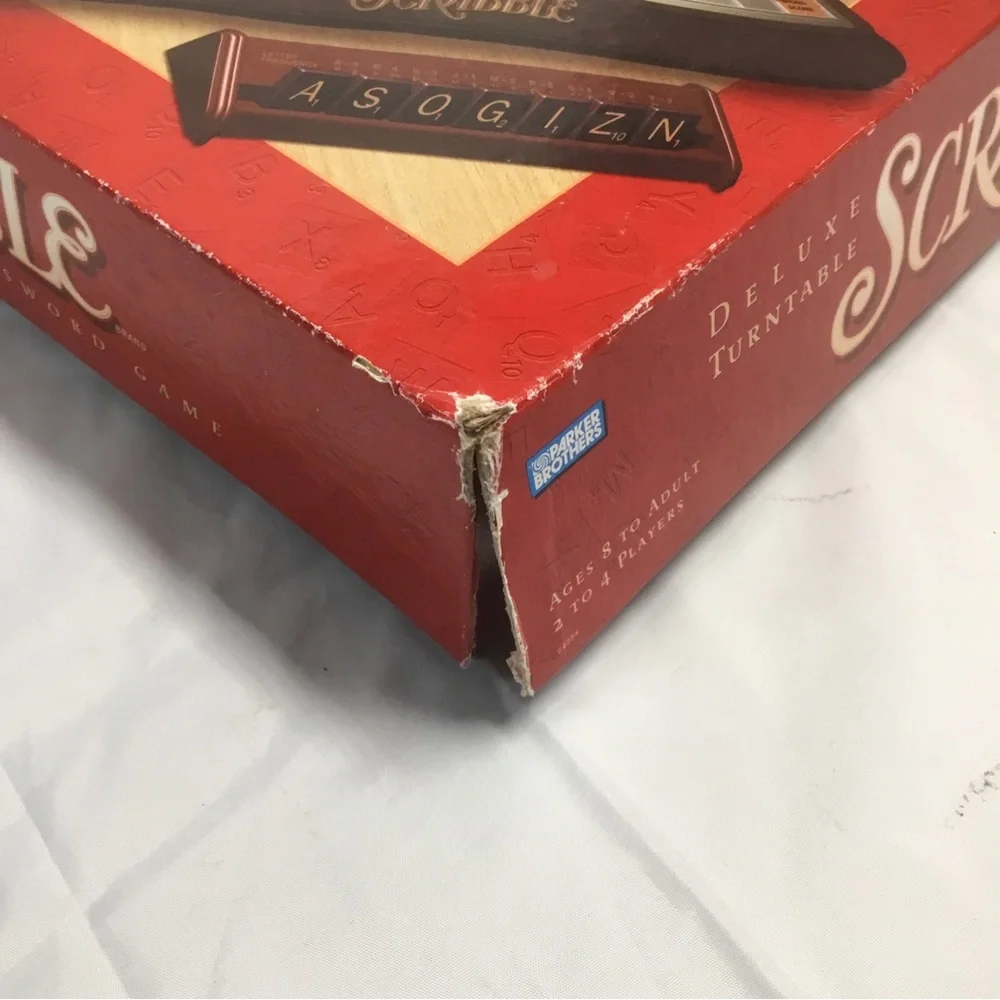 Vintage 2001 Parker Brothers Hasbro Scrabble Deluxe Turntable Game 100% Complete